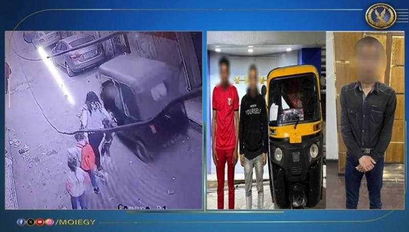 قرار عاجل بشأن المتهمين بخطف طفل داخل توك توك بالوراق