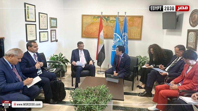 وزير الزراعة يلتقي مدير عام منظمة الأغذية والزراعة للأمم المتحدة
