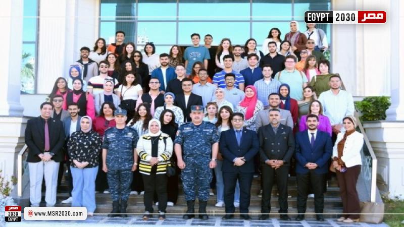 زيارات ميدانية لوفد من القيادات الشبابية لمصرية والأوروبية لعدد من المنشآت العسكرية والعاصمة الإداري