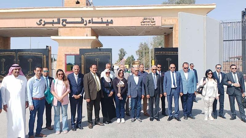 لجنة الدفاع والأمن القومي بمجلس النواب تتفقد معبر رفح البري