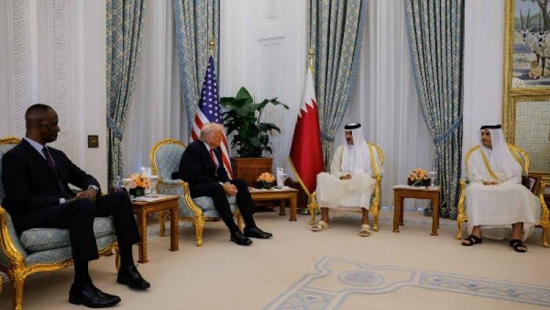 ترامب وأمير قطر