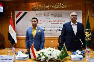 وزير الشباب والرياضة ومحافظ القليوبية في ملتقى حواري مع شباب الكيانات الشبابية على مسرح المحافظة