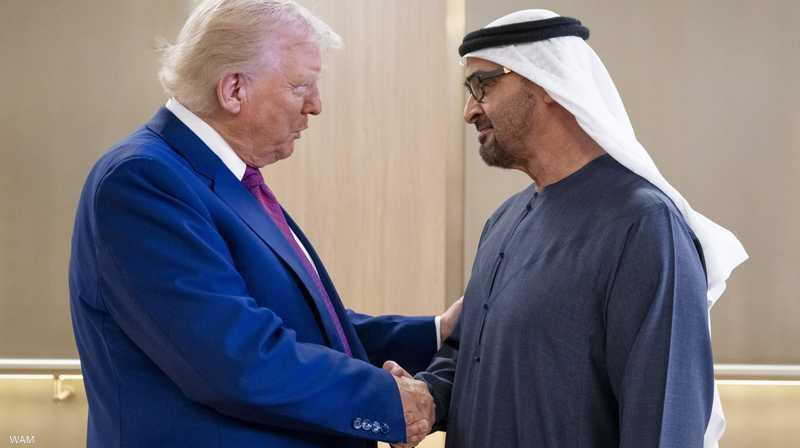  رئيس دولة الإمارات وترامب