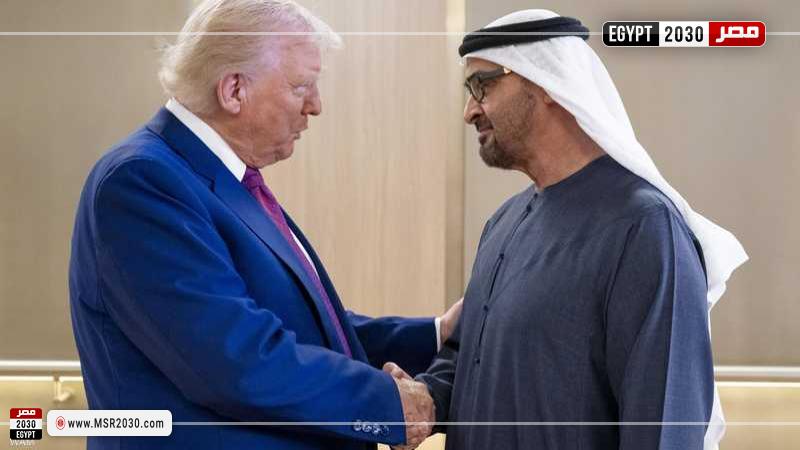رئيس دولة الإمارات وترامب
