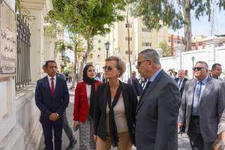 محافظ الإسكندرية وسفيرة الاتحاد الأوروبي يتفقدان مشروع إحياء شارع النبي دانيال التراثي