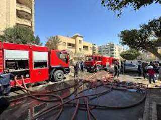 اندلاع حريق داخل محل قطع غيار سيارات بالحرفيين في السلام دون إصابات