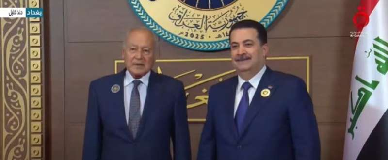 رئيس الوزراء العراقي يستقبل أحمد أبو الغيط