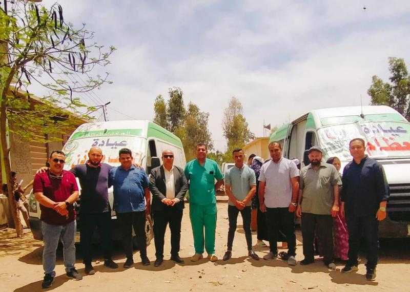 قافلة أبو عمران بكفر صقر بمحافظة الشرقية تقدم الخدمة لأكثر من ١٧٠٠ مريض