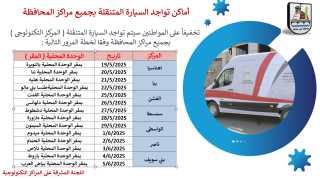 محافظ بني سويف يتابع تيسيرات تشغيل السيارة التكنولوجية المتنقلة بالمراكز