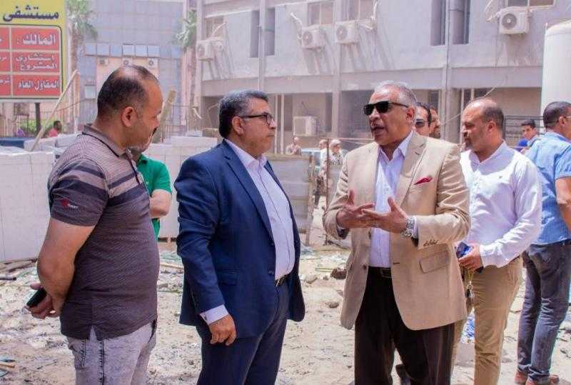 رئيس جامعة طنطا يتفقد سير الأعمال الإنشائية في مستشفى الطوارئ الجديد