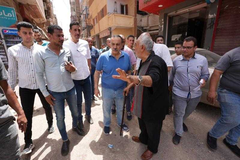محافظ أسيوط يتابع أعمال تطوير ورفع كفاءة ميدان المجاهدين وشارع 26 يوليو بحي غرب