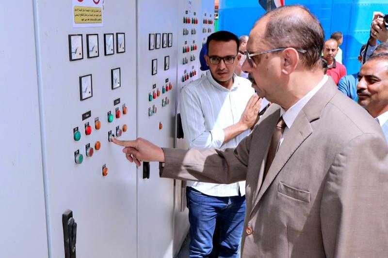 محافظ سوهاج يطلق التشغيل التجريبي لمحطة مياه أولاد الشيخ بدار السلام بعد تطويرها