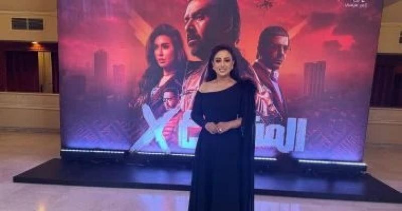 ريهام عبد الحكيم تعبر عن سعادتها بحضور العرض الخاص لفيلم ”المشروع X”