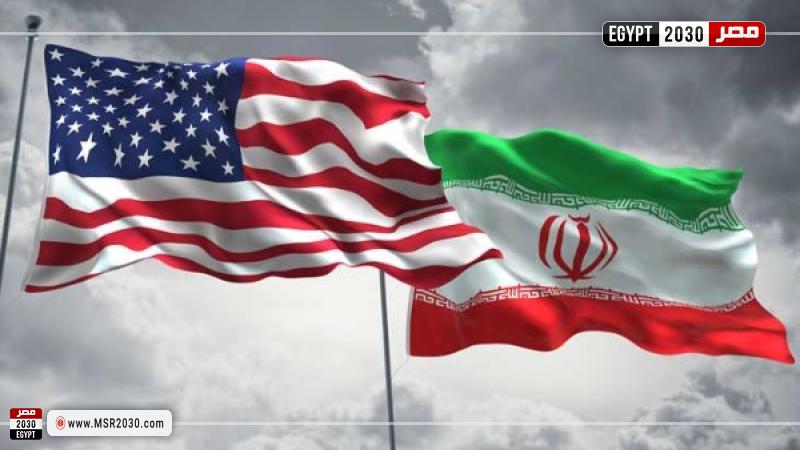 علم إيران وامريكا