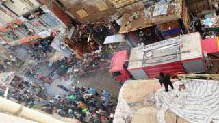 حريق داخل فندق شعبي فى أسوان