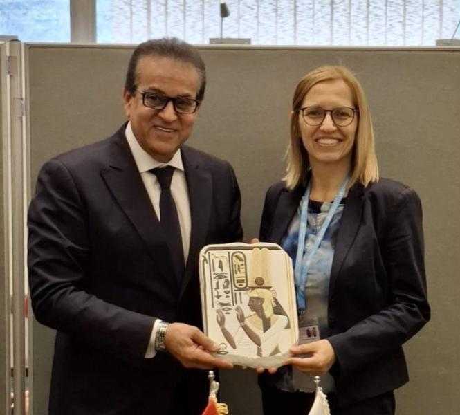 الدكتور خالد عبدالغفار يلتقى وزيرة صحة سلوفينيا لبحث التعاون في العديد من المجالات الطبية