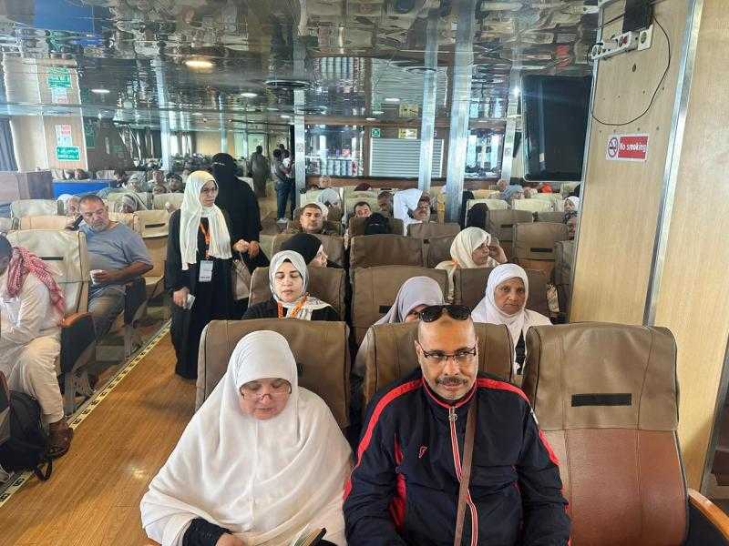 مغادرة الفوج الثاني من حجاج بيت الله الحرام من ميناء نويبع البحري