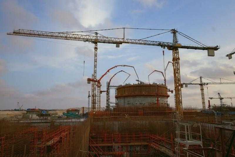 اكتمال أعمال الصبة الخرسانية لمبنى وعاء الاحتواء الداخلي بالمفاعل الثاني لمحطة الضبعة