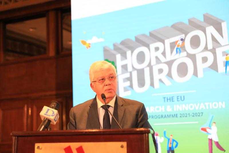 وزير التعليم العالي يشهد إطلاق برنامج عمل ”أفق أوروبا Horizon Europe” لعام 2025