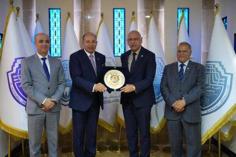 رئيس جامعة المنصورة يزور جامعة المستقبل بجمهورية العراق لتعزيز سبل التعاون