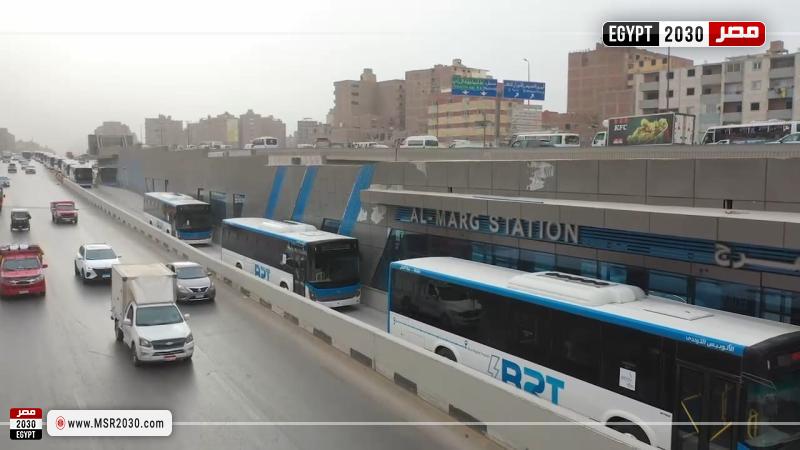 محطات المرحلة الأولى من مشروع الأتوبيس الترددي BRT