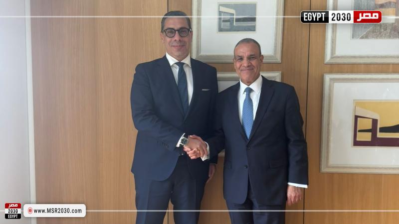 بدر عبد العاطى وزير الخارجية و كونستانتينوس كومبوس وزير خارجية قبرص