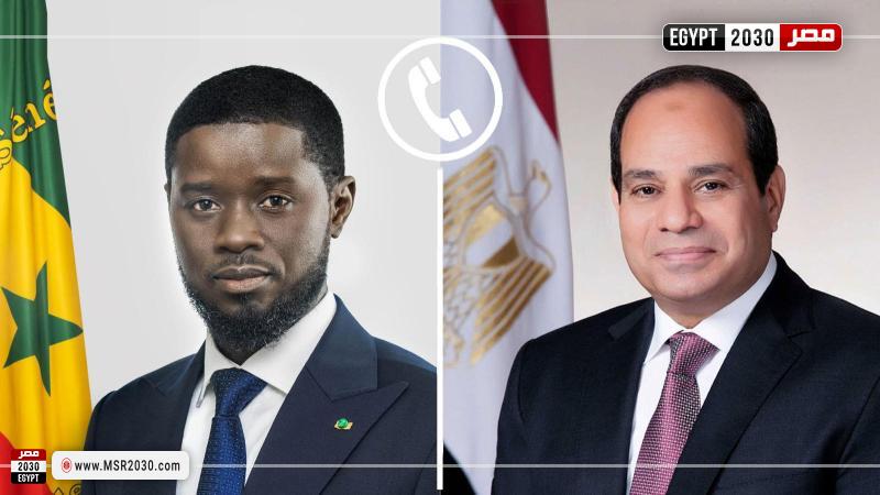 الرئيس عبد الفتاح السيسي والرئيس السنغالي باسيرو فايي