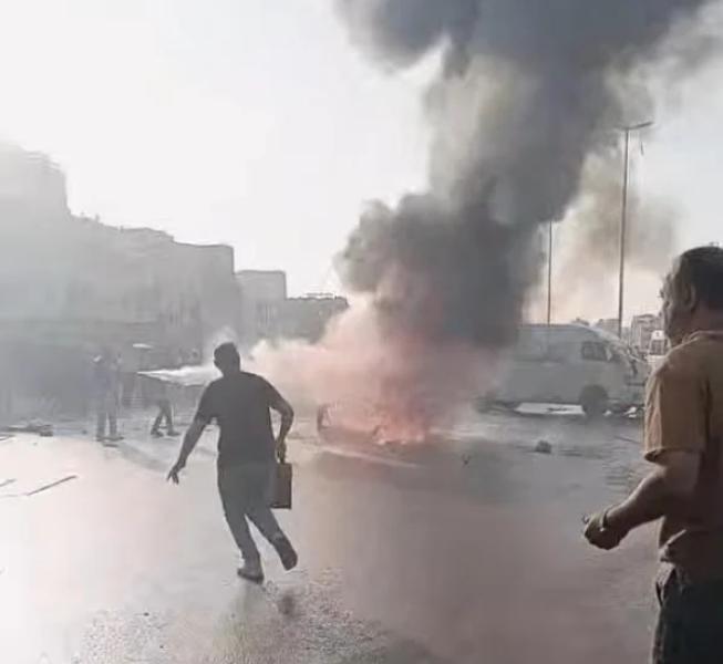 حريق سيارة 