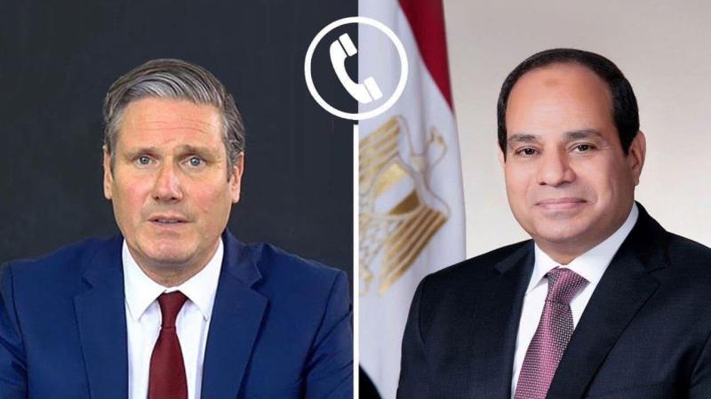 السيسي ورئيس وزراء المملكة المتحدة