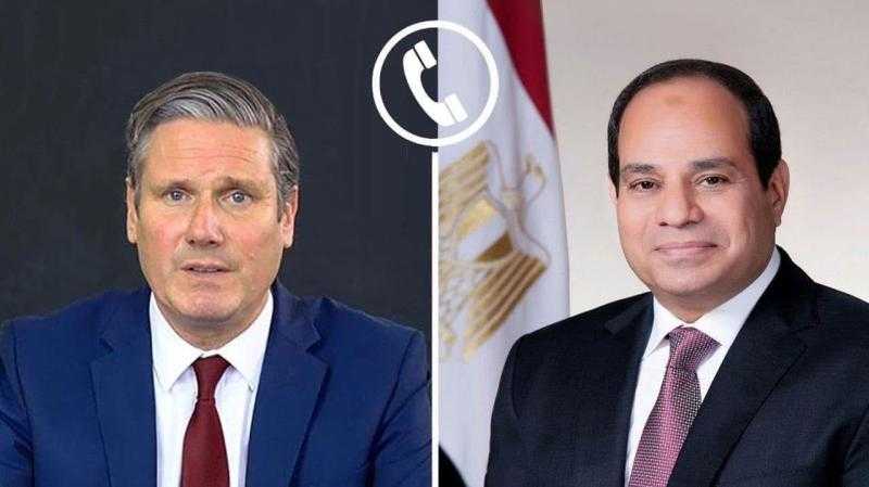 السيسي يبحث هاتفيا تعزيز العلاقات الثنائية مع رئيس وزراء بريطانيا