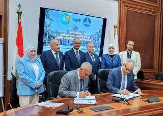 بروتوكول تعاون مشترك بين كلية الهندسة بجامعة عين شمس وشركة مياه الشرب والصرف الصحى بالجيزة