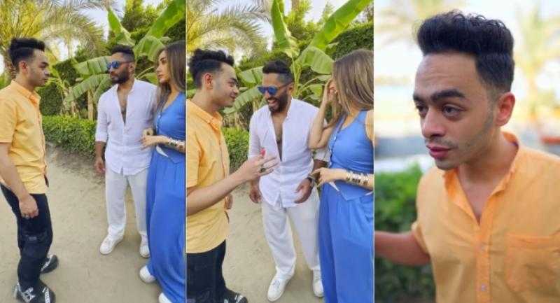 سيد أسامة ”ميكا” يروج لفيلم ”ريستارت” مع تامر حسني وهنا الزاهد