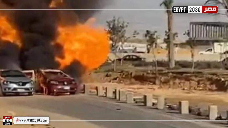 انفجار خط الغاز