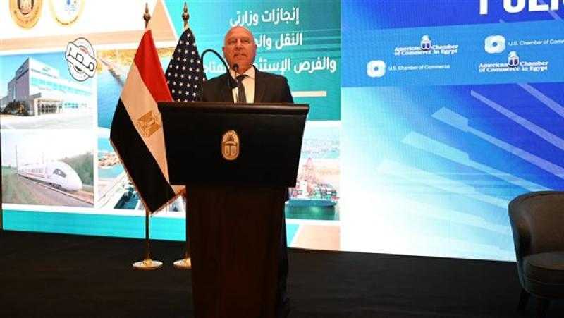خلال مشاركته بالمنتدى الاستثماري المصري الأمريكي .. ”الوزير” يستعرض إنجازات قطاعي الصناعة والنقل