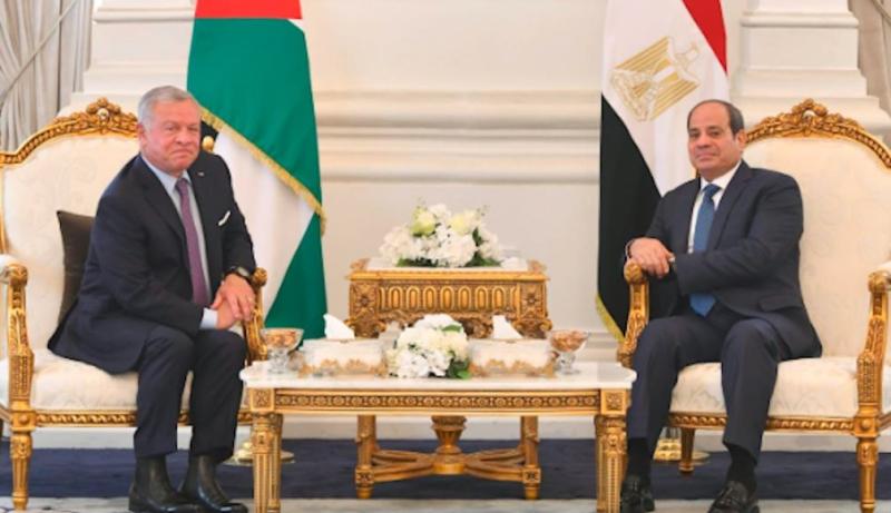 السيسي يبعث برقية تهنئة لملك الأردن بمناسبة ذكرى يوم الاستقلال