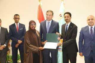 وزير الزراعة يشهد حفل تخرج متدربين صوماليين ضمن برنامج الممارسات الجيدة لإدارة التربة ومياه الري والمحاصيل