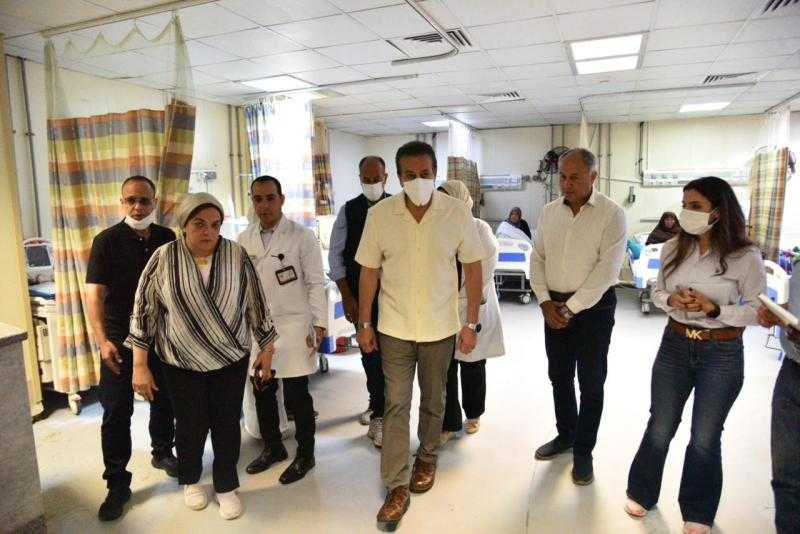 وزير الصحة يتفقد مستشفى وادي النطرون التخصصي بمحافظة البحيرة