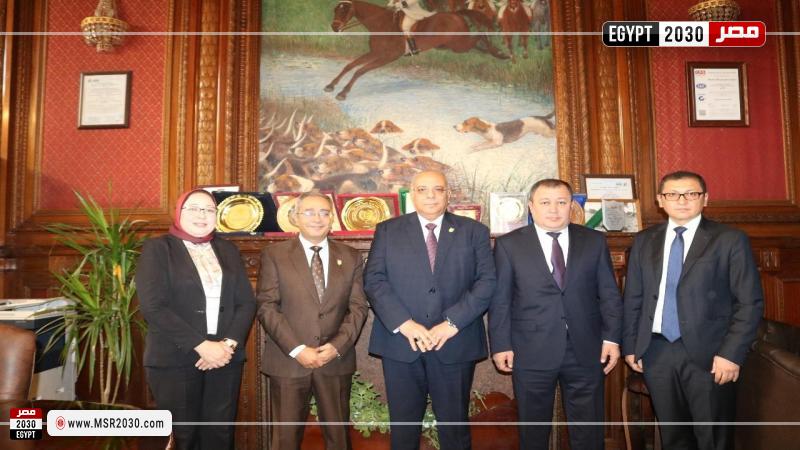 زيارة الوفد الحكومي الأوزبكي لمركز بحوث الصحراء