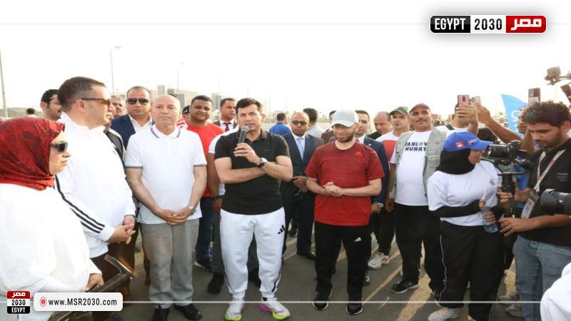 وزيرا الأوقاف والشباب والرياضة ومحافظ القاهرة يشاركون بماراثون الدراجات