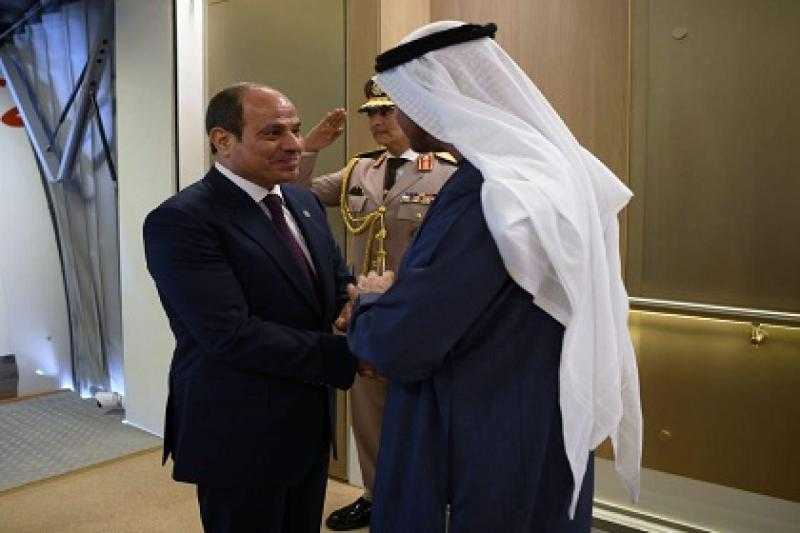 السيسي وبن زايد  يبحثان الأوضاع الإقليمية وسبل استعادة الأمن والاستقرار في المنطقة