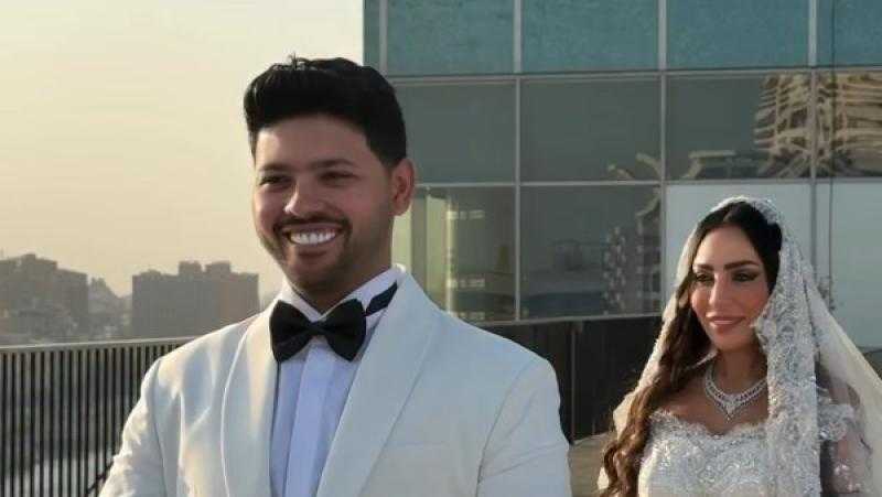 أول صورة من حفل زفاف محمد شاهين ورشا الظنحاني