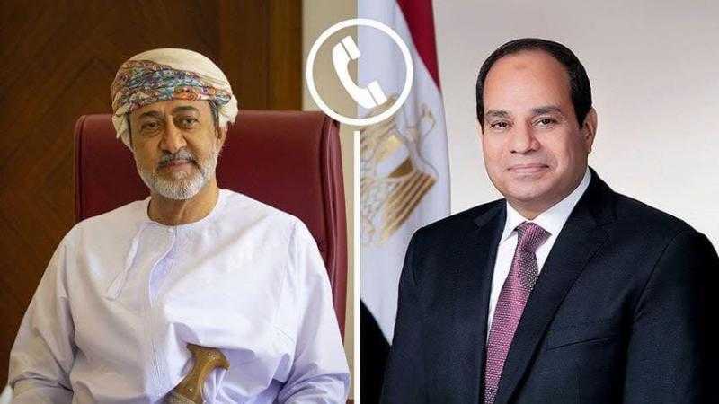 الرئيس السيسي يتلقي اتصالاً هاتفيًا من سلطان عمان