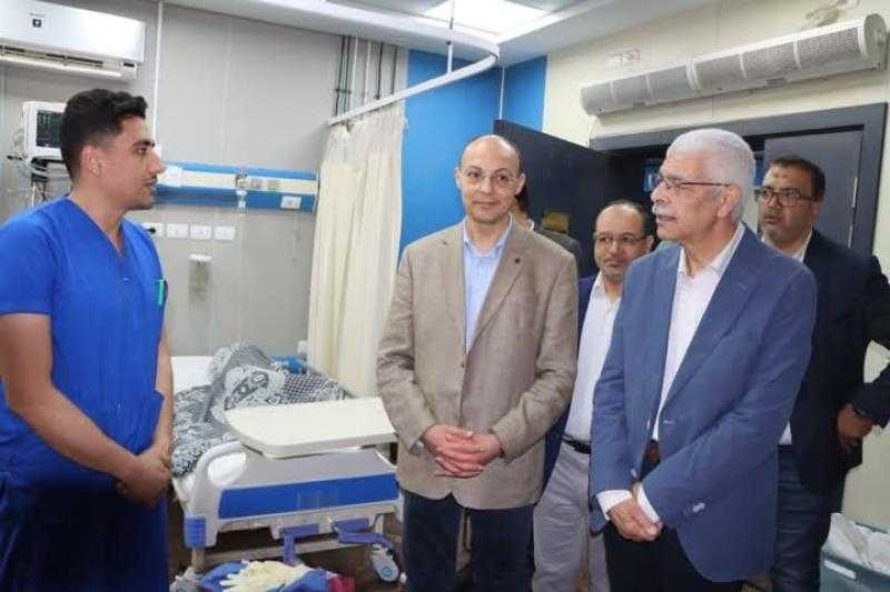 رئيس جامعة المنوفية يتفقد المستشفيات الجامعية في اول ايام عيد الأضحى المبارك