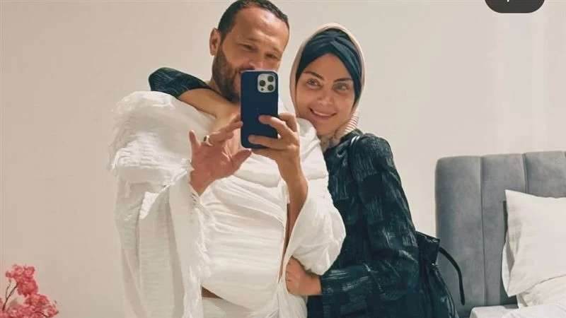 ريهام حجاج وزوجها