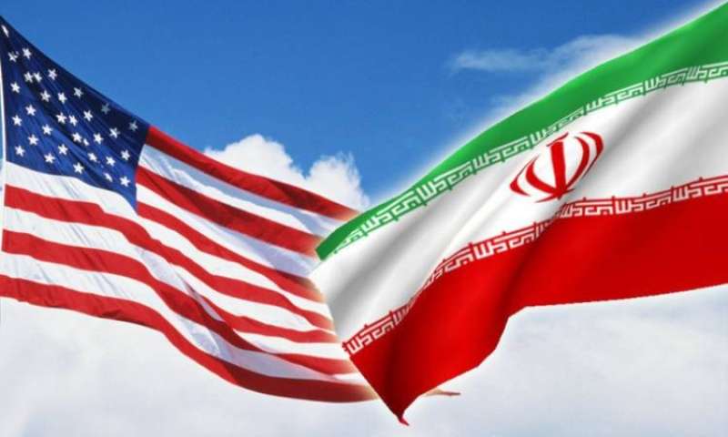 علم إيران وأمريكا