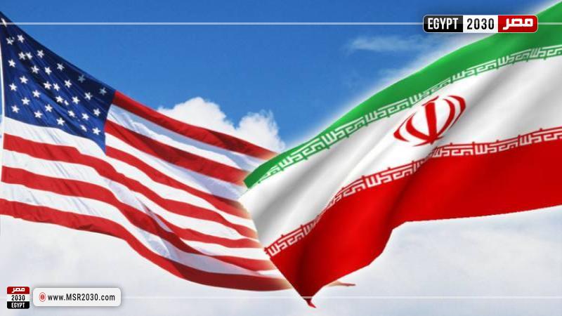 علم إيران وأمريكا