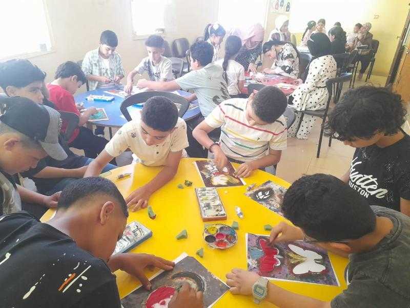 ورش فنية وتعليمية متنوعة للأطفال بثقافة المنوفية