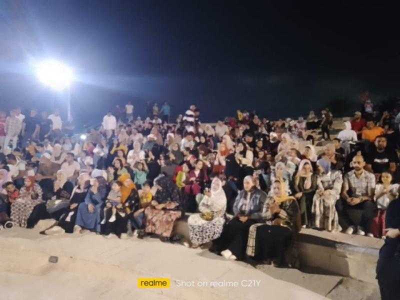 الأغاني التراثية تزين احتفالات عيد الأضحى على المسرح الروماني بدمياط الجديدة