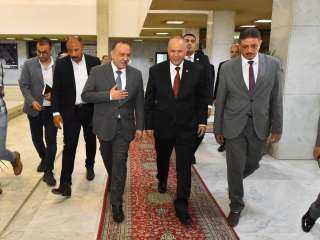 محافظ أسيوط يستقبل رئيس هيئة قضايا الدولة خلال زيارته للمحافظة لافتتاح المقر الجديد للهيئة