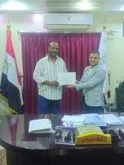 إيقاف أعمال وإزالة حالة بناء مخالف في المهد  ..وتكريم الموظف المثالي عن شهر مايو  بمدينة البياضيه بالأقصر